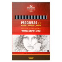 Карандаш  Koh-I-Noor PROGRESSO 8В цельнографитовый, лак. корпус